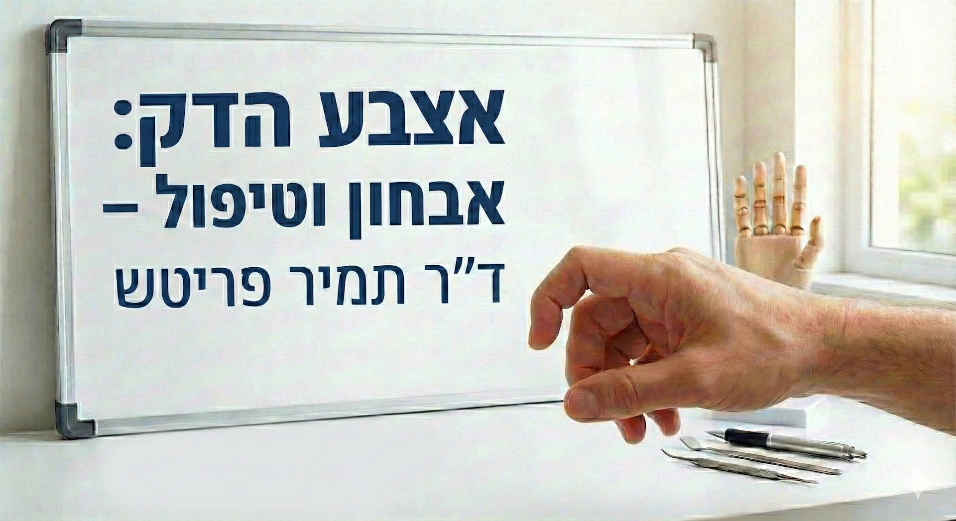 אצבע הדק - אבחון טיפול - דר תמיר פרטש