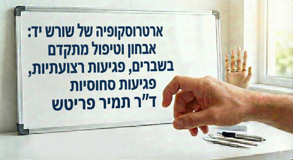 ארטרוסקופיה של שורש יד